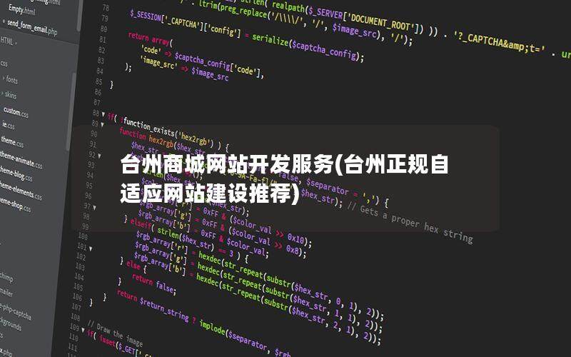 台州商城网站开发服务(台州正规自适应网站建设推荐)